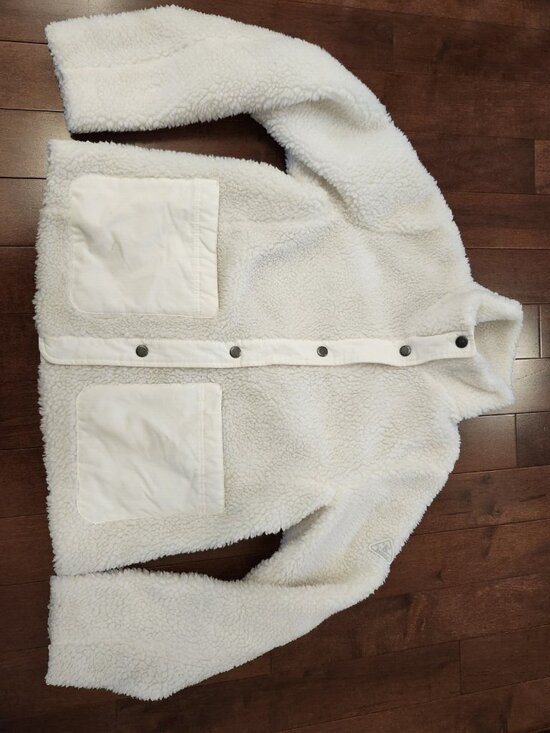 Barbour Jackets & Blazers - Barbour Netley women's white fleece jacket in size USA 6